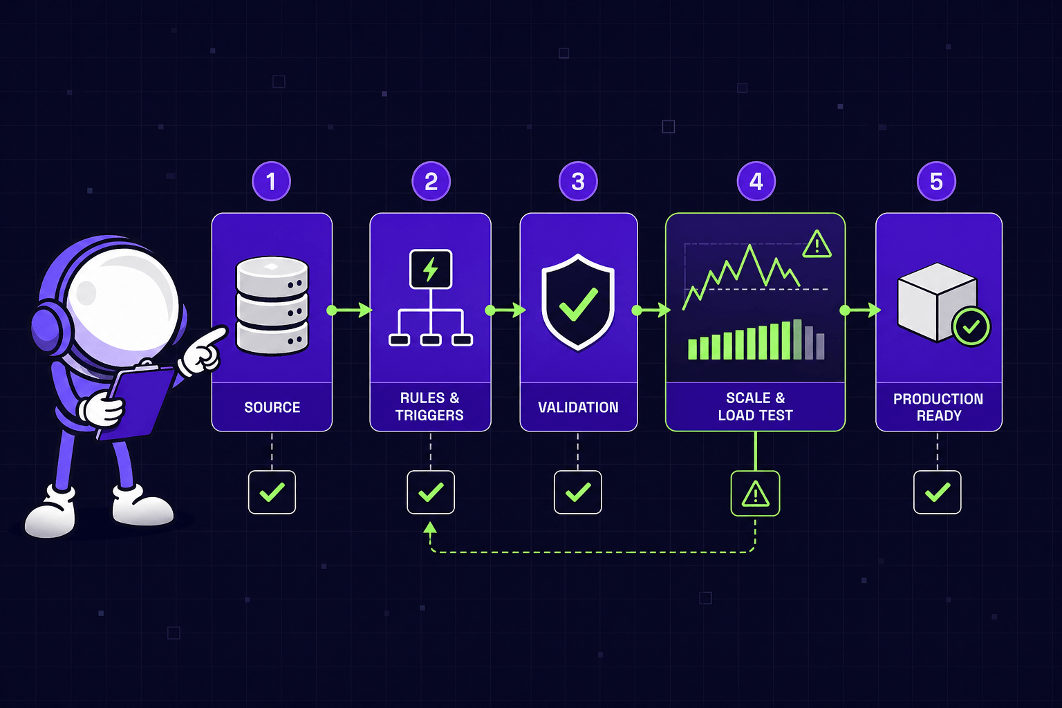 5-step workflow automation software evaluation process from source to production-ready Mygom guide